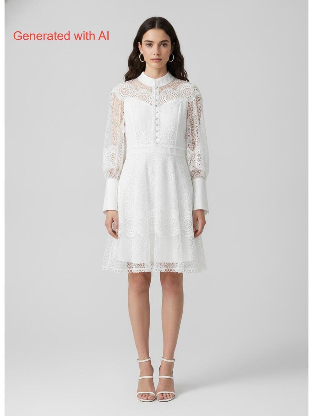 Beulah London Mock Neck Mini Dress Size M